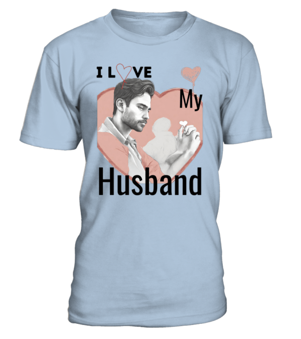 T-Shirt col rond Unisexe I love my husband