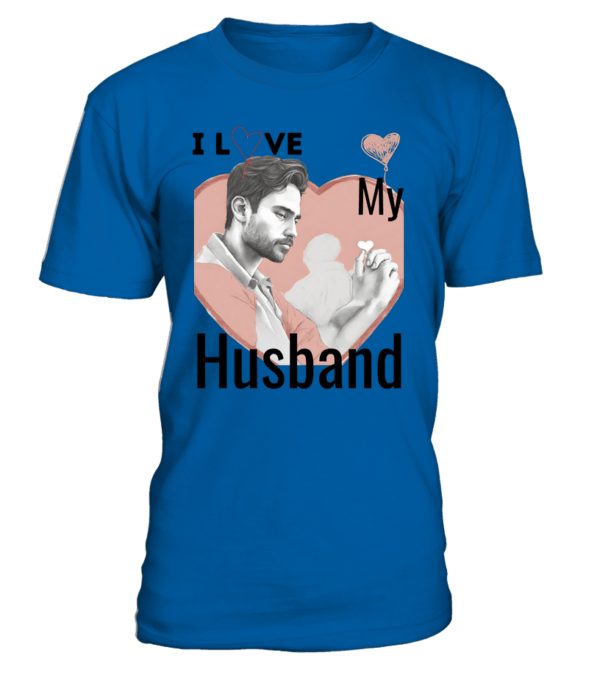 T-Shirt col rond Unisexe I love my husband – Image 17