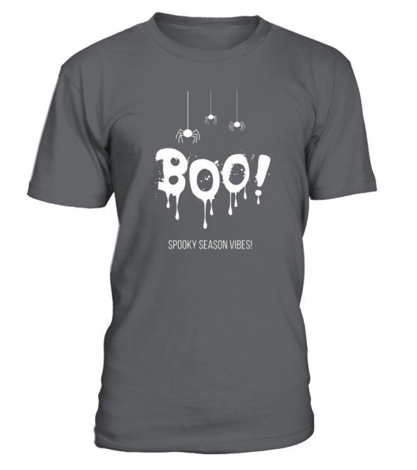 T-Shirt col rond Unisexe Boo Spooky Season Vibes – Image 3