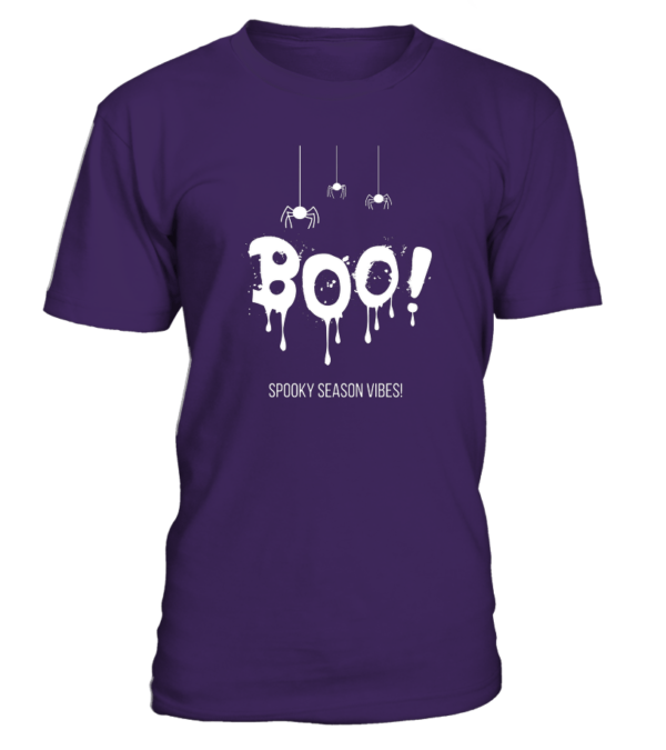T-Shirt col rond Unisexe Boo Spooky Season Vibes – Image 5