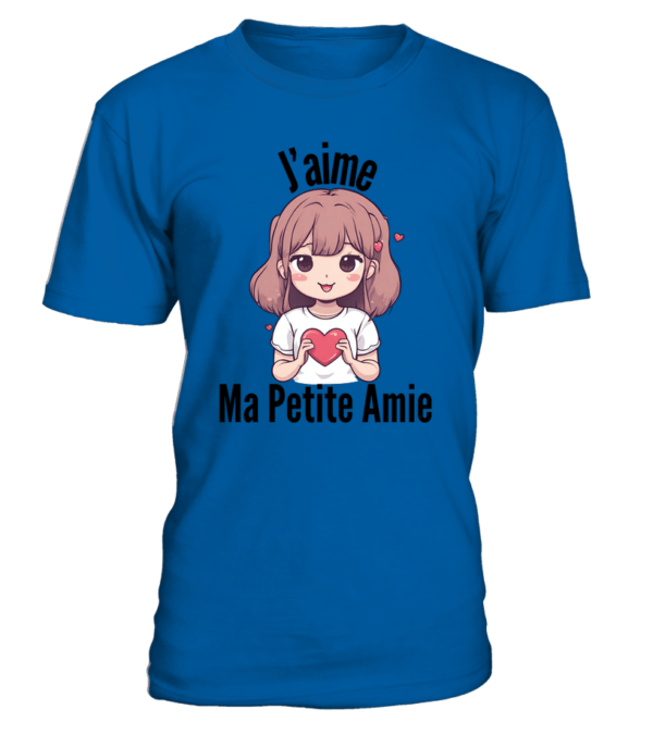 T-Shirt col rond Unisexe J'aime ma petite amie – Image 21