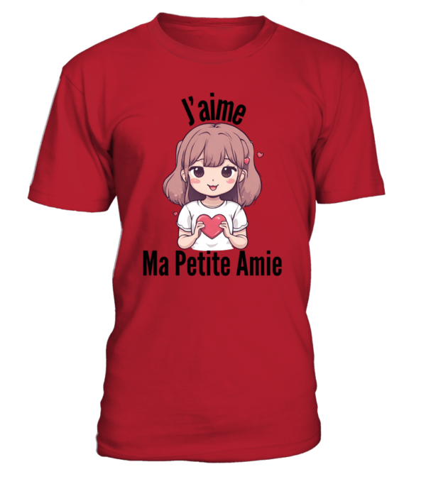 T-Shirt col rond Unisexe J'aime ma petite amie – Image 27