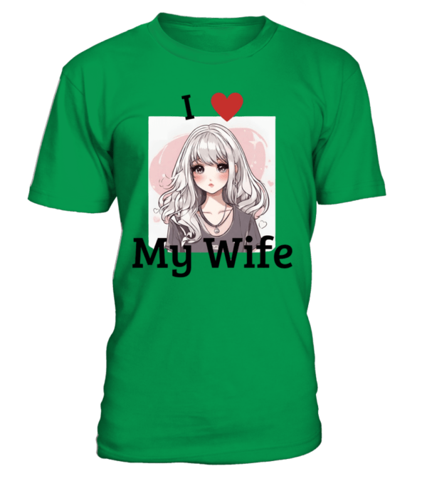 T-Shirt col rond Unisexe I love my wife – Image 13