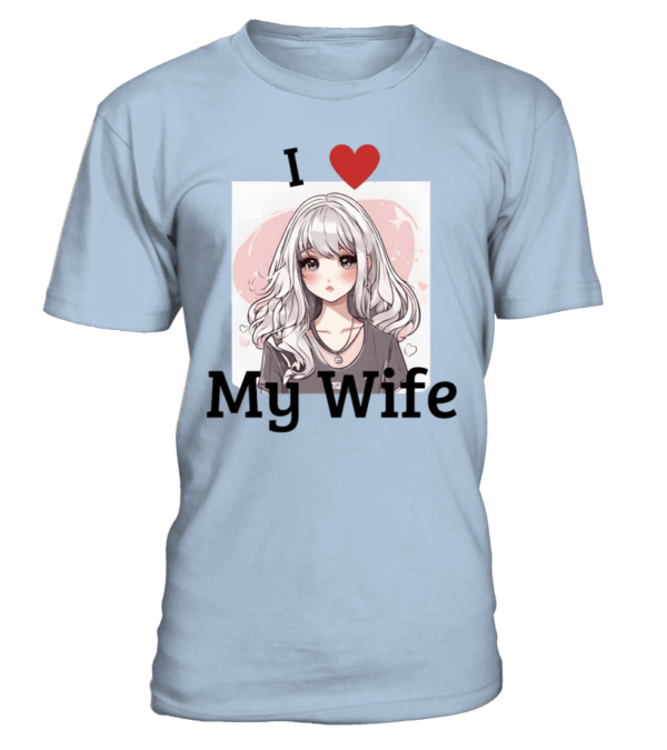 T-Shirt col rond Unisexe I love my wife – Image 15