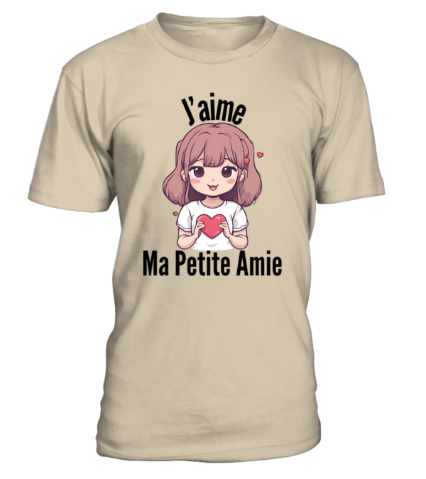 T-Shirt col rond Unisexe J'aime ma petite amie – Image 9