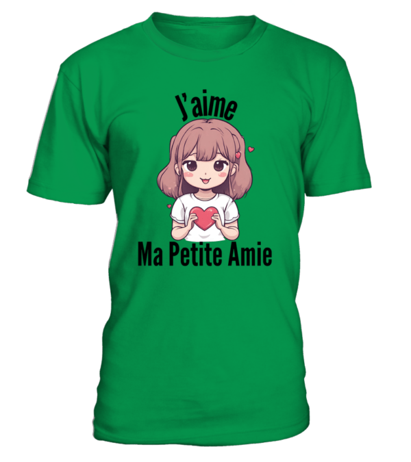 T-Shirt col rond Unisexe J'aime ma petite amie – Image 15