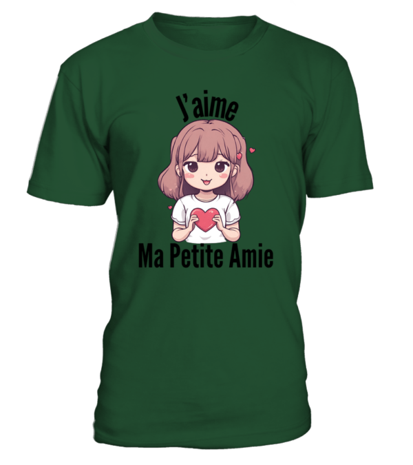 T-Shirt col rond Unisexe J'aime ma petite amie – Image 19