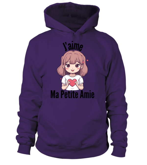 Sweat à capuche Unisexe j'aime ma petite amie – Image 3