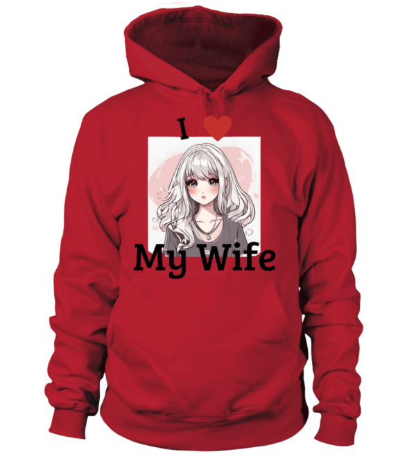Sweat à capuche Unisexe I love my wife – Image 17