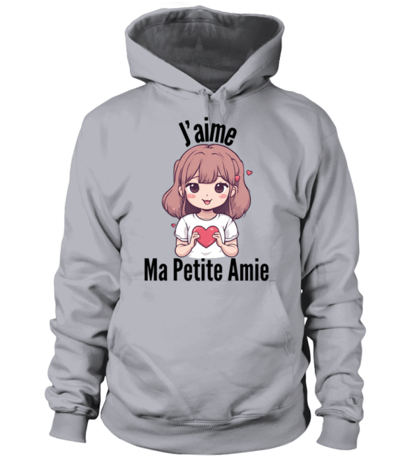 Sweat à capuche Unisexe j’aime ma petite amie