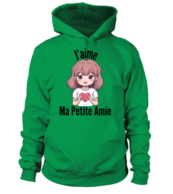 Sweat à capuche Unisexe j'aime ma petite amie – Image 11