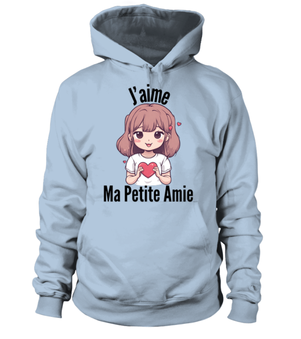 Sweat à capuche Unisexe j'aime ma petite amie – Image 13