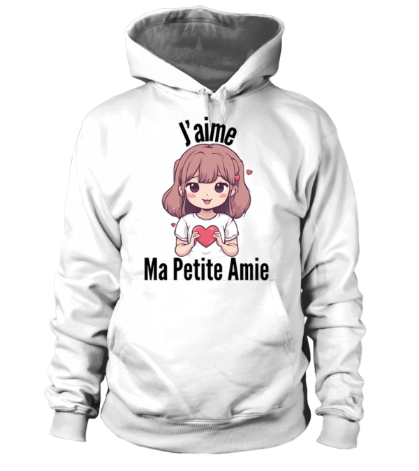 Sweat à capuche Unisexe j'aime ma petite amie