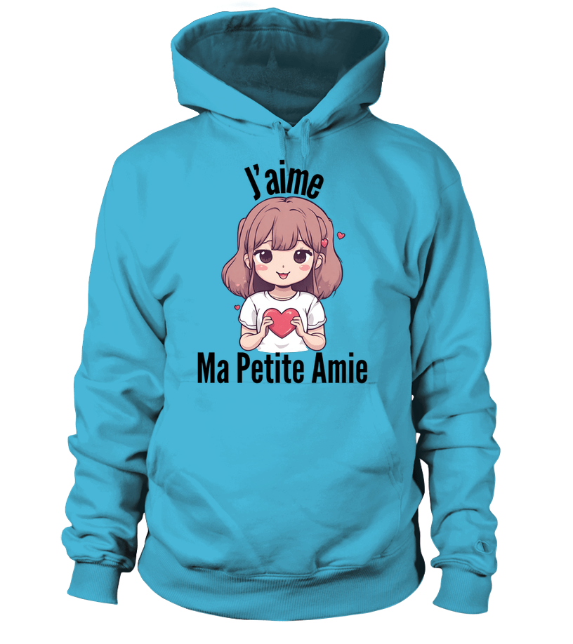 Sweat à capuche Unisexe j’aime ma petite amie