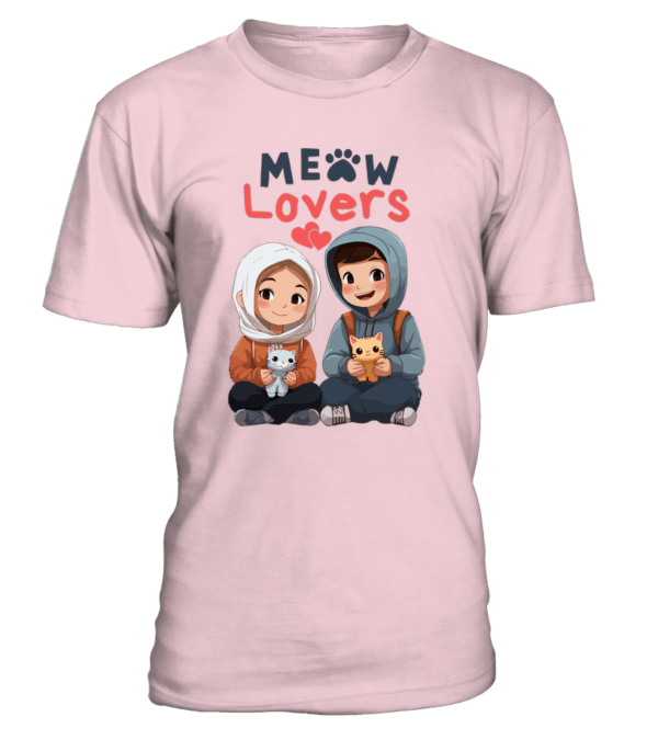 T-Shirt col rond Unisexe Meow Lovers – Image 3
