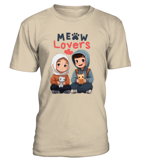 T-Shirt col rond Unisexe Meow Lovers – Image 5
