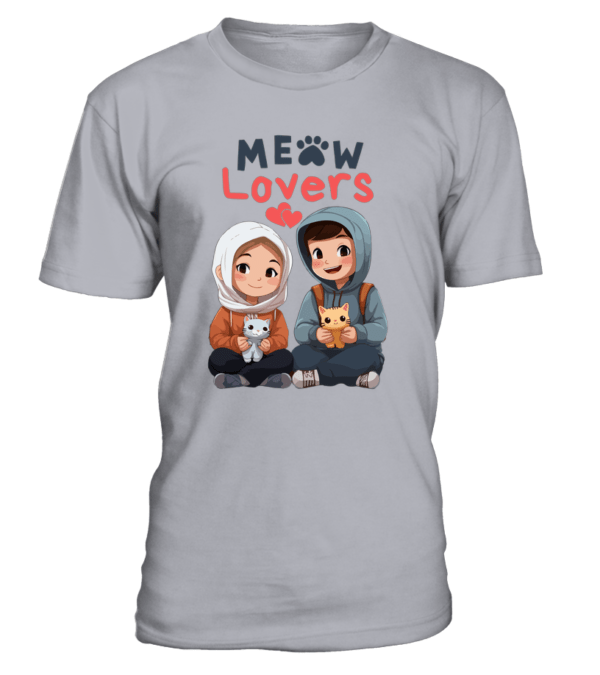 T-Shirt col rond Unisexe Meow Lovers – Image 7