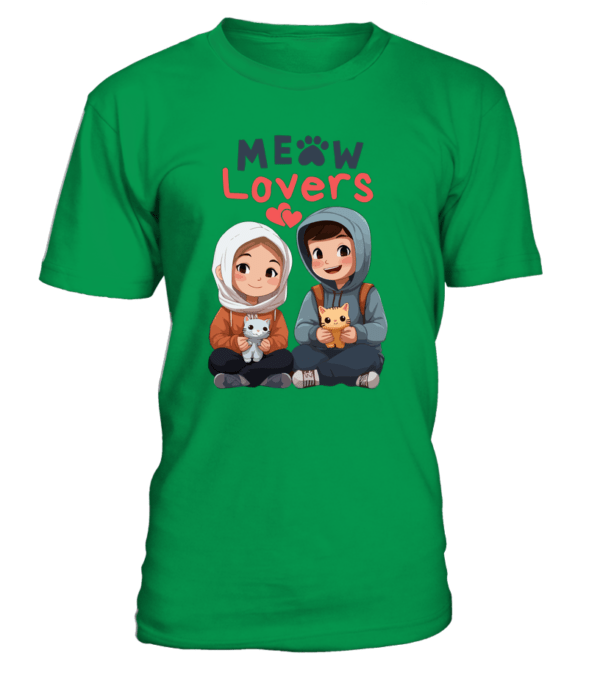 T-Shirt col rond Unisexe Meow Lovers – Image 9