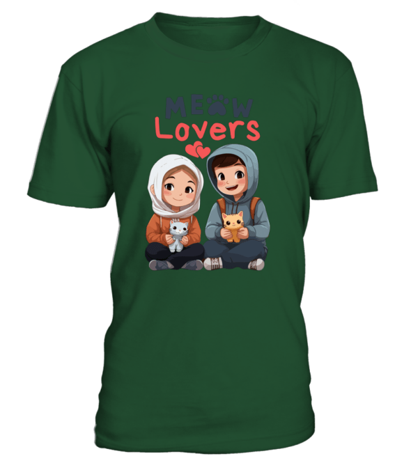 T-Shirt col rond Unisexe Meow Lovers – Image 13