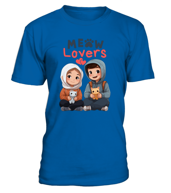 T-Shirt col rond Unisexe Meow Lovers – Image 15