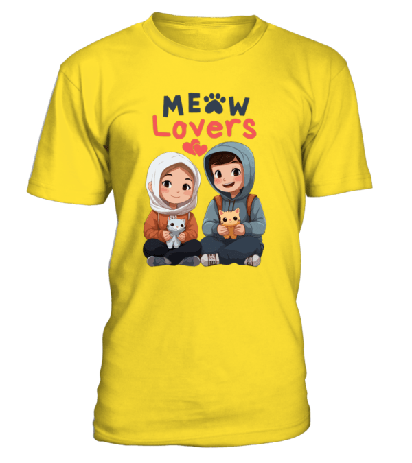 T-Shirt col rond Unisexe Meow Lovers – Image 17