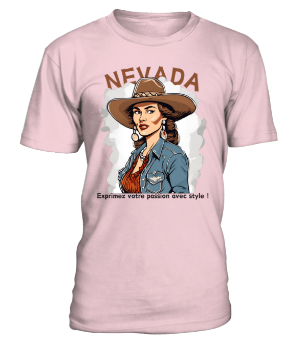 T-Shirt col rond Unisexe Nevada : exprimez votre passion avec style – Image 3