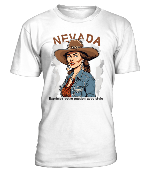 T-Shirt col rond Unisexe Nevada : exprimez votre passion avec style – Image 23