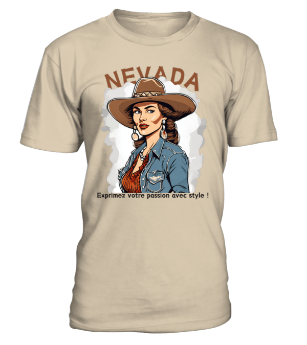 T-Shirt col rond Unisexe Nevada : exprimez votre passion avec style – Image 7