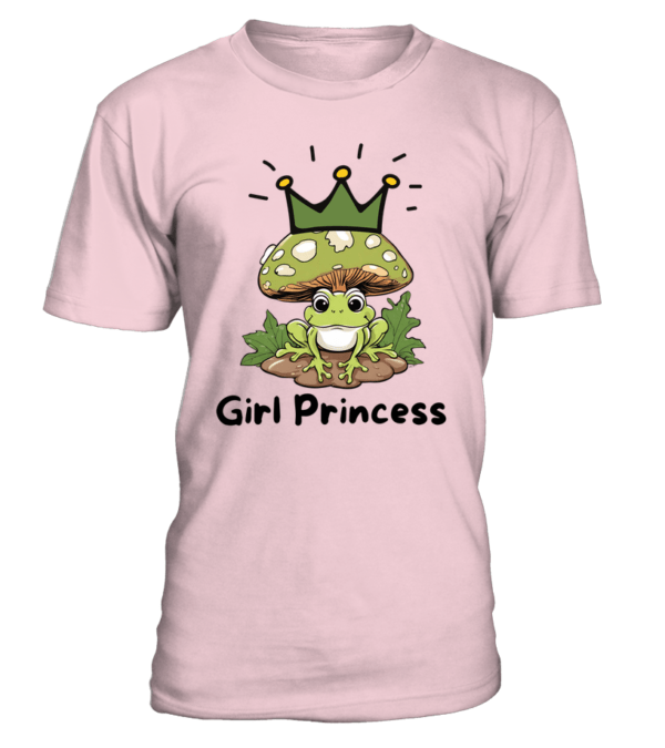 T-Shirt col rond Unisexe girl princess, frog mushroom