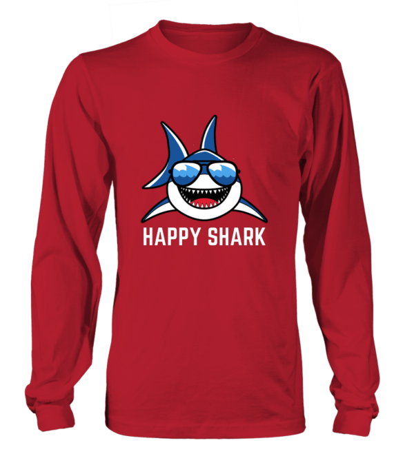 T-Shirt manches longues Unisexe Happy shark – Image 5