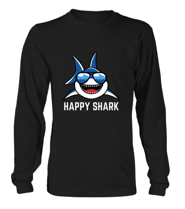 T-Shirt manches longues Unisexe Happy shark – Image 7