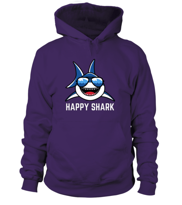 Sweat à capuche Unisexe Happy shark – Image 3