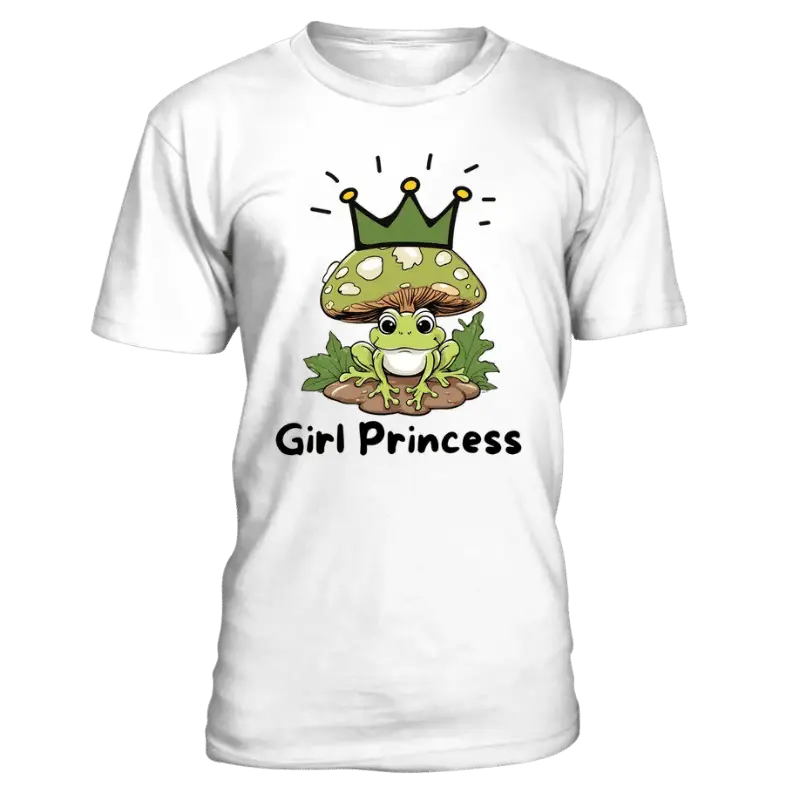 T-shirt col rond unisexe girl princess idée cadeau