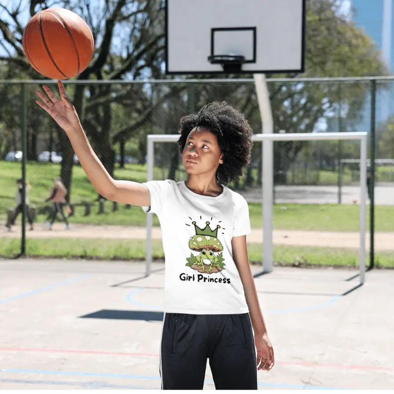T-Shirt Col Rond Unisexe Girl Princess : Affirmez Votre Style Royal