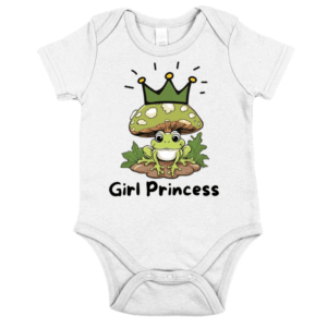 Ne manquez pas la tendance : Commandez dès aujourd'hui nos body bébé Girl Princess et Mushroom !