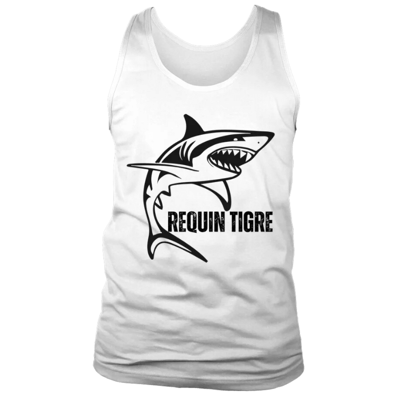 Débardeur Unisexe Requin Tigre : Affrontez l'Été avec Style et Férocité