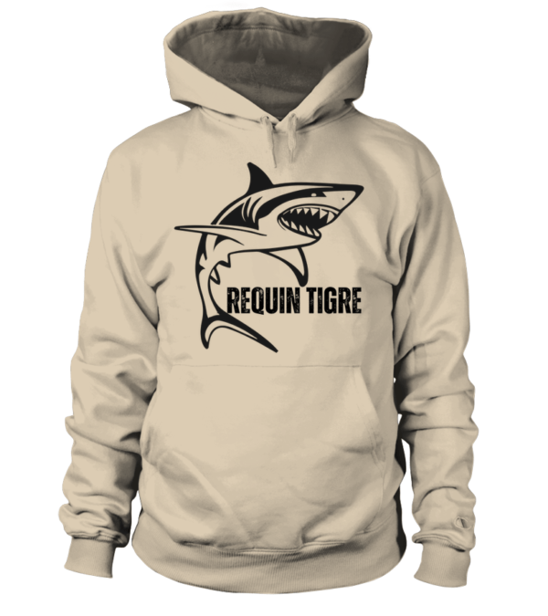 Sweat à capuche Unisexe Requin tigre – Image 3
