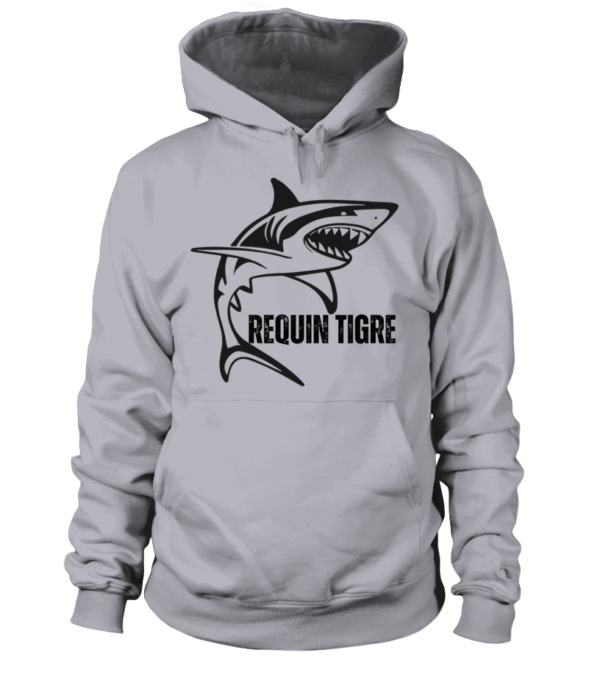 Sweat à capuche Unisexe Requin tigre – Image 5