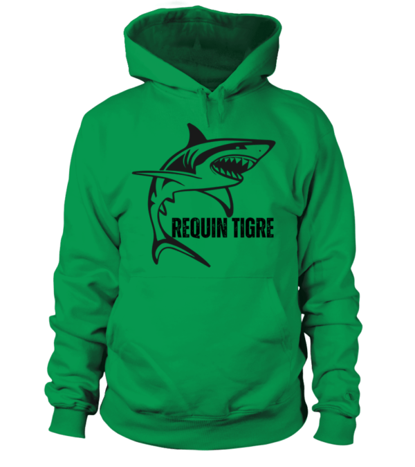 Sweat à capuche Unisexe Requin tigre – Image 7