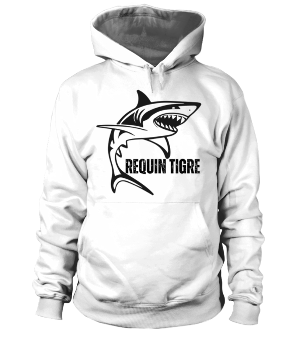 Sweat à capuche Unisexe Requin tigre – Image 13
