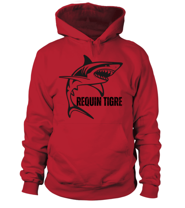 Sweat à capuche Unisexe Requin tigre – Image 15