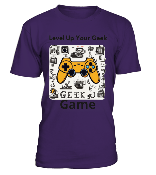 T-Shirt col rond Unisexe  Level Up Your Geek Game – Image 3