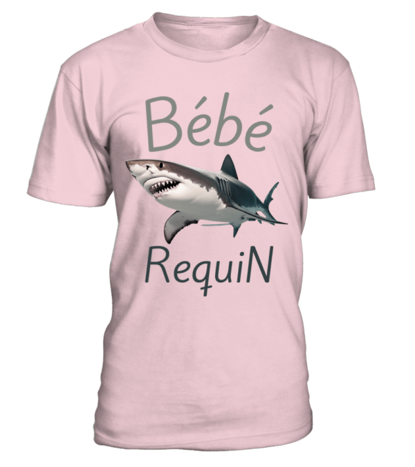 T-Shirt Bébé Requin - Doux, Confortable et Durable - Col Rond Unisexe pour Homme et Femme – Image 3