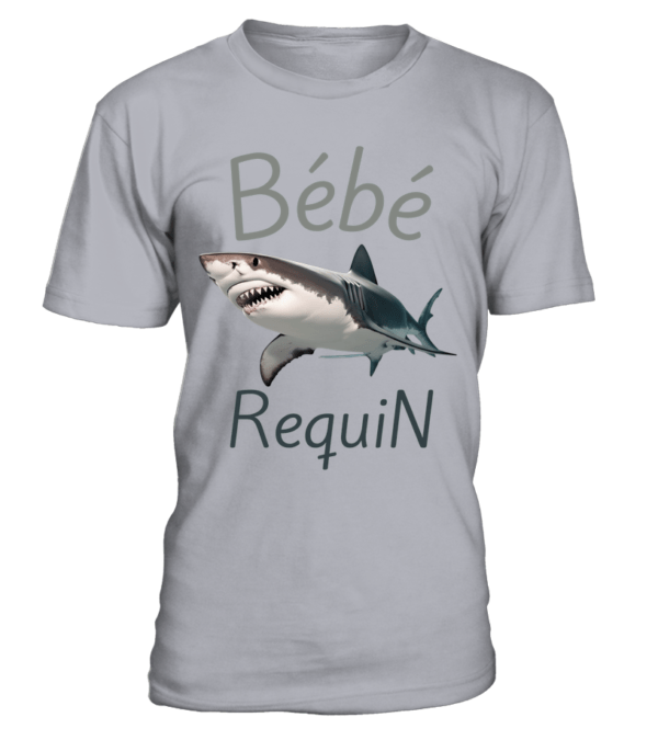 T-Shirt Bébé Requin - Doux, Confortable et Durable - Col Rond Unisexe pour Homme et Femme – Image 5