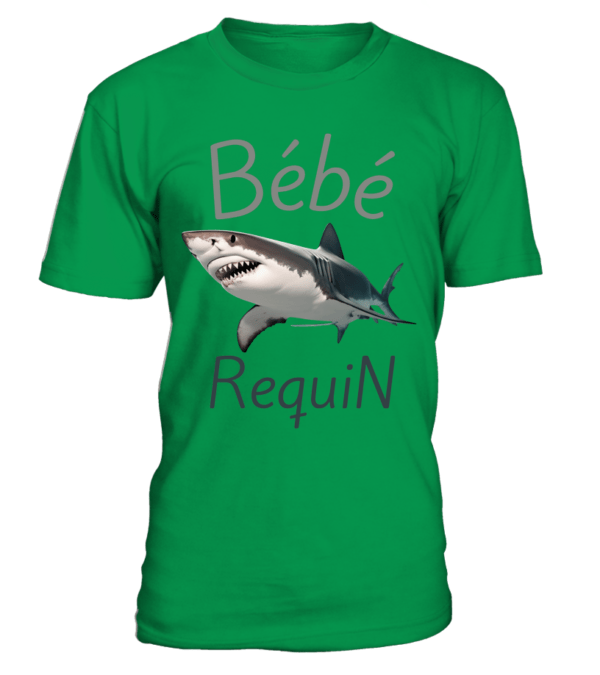 T-Shirt Bébé Requin - Doux, Confortable et Durable - Col Rond Unisexe pour Homme et Femme – Image 7