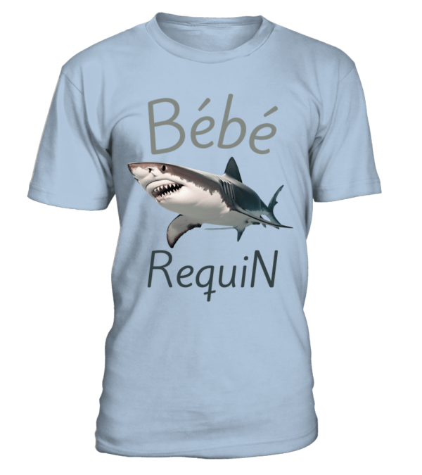 T-Shirt Bébé Requin - Doux, Confortable et Durable - Col Rond Unisexe pour Homme et Femme – Image 9