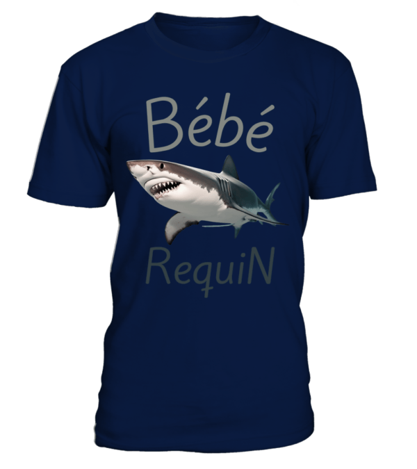 T-Shirt Bébé Requin - Doux, Confortable et Durable - Col Rond Unisexe pour Homme et Femme – Image 15