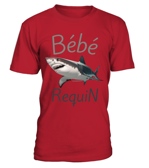 T-Shirt Bébé Requin - Doux, Confortable et Durable - Col Rond Unisexe pour Homme et Femme – Image 19