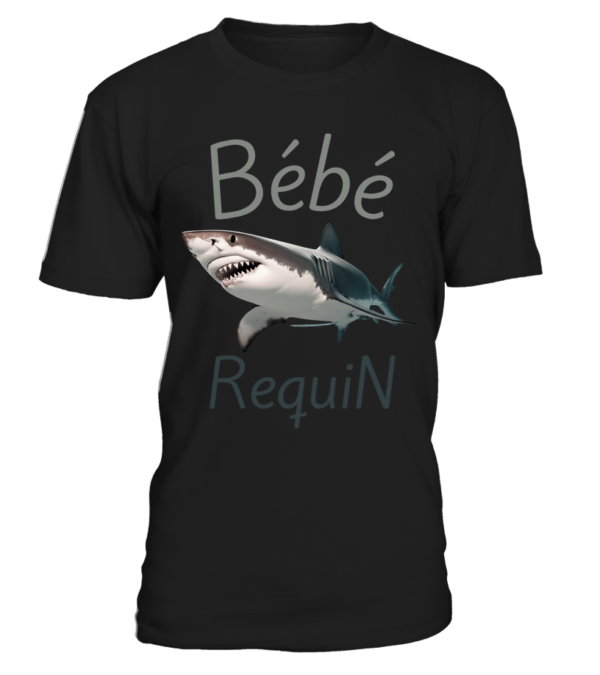 T-Shirt Bébé Requin - Doux, Confortable et Durable - Col Rond Unisexe pour Homme et Femme – Image 21