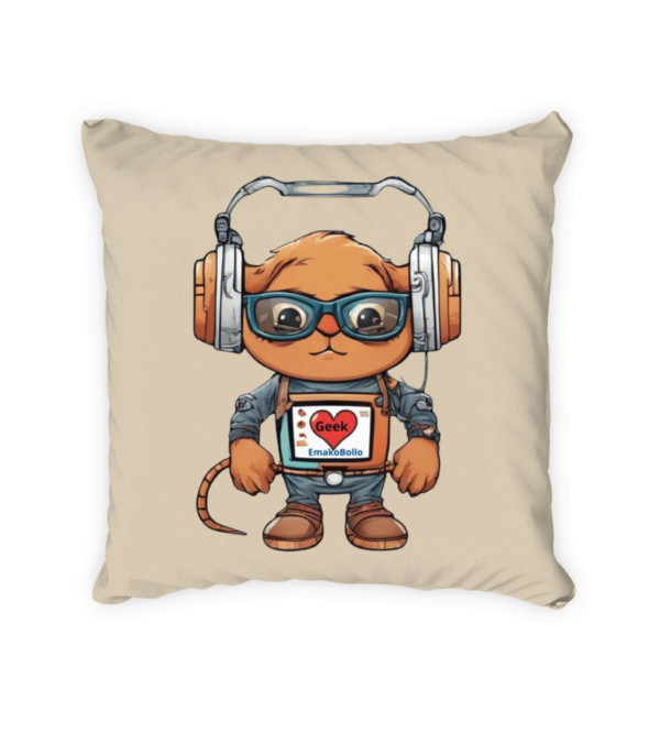 Satin Square Pillow Case I love geek – Image 3